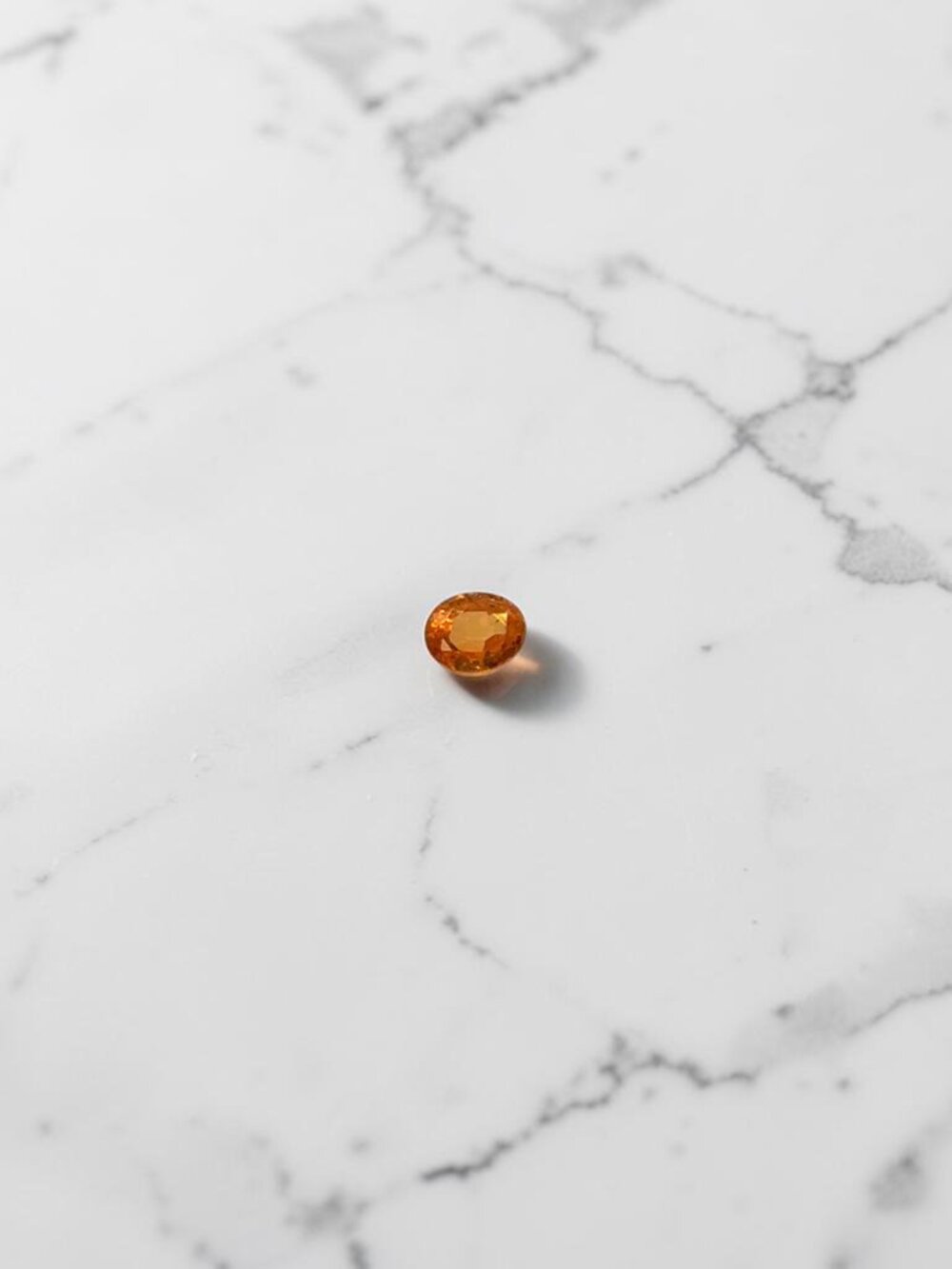 0.58 Carat Oval Spessartite Garnet Gemstone - Live Show Listing
